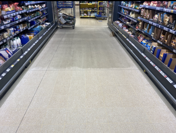 Terrazzo stain removal