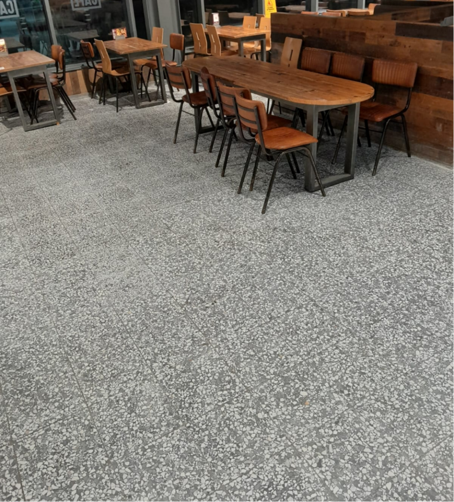 After supermarket floor repair
